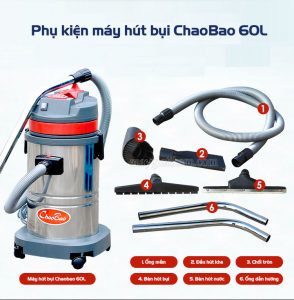 Phụ kiện đi kèm với máy hút bụi ChaoBao