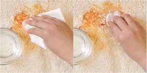 cách tẩy vết bẩn trên thảm trải sàn