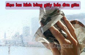Cách lau kính bằng giấy báo đơn giản