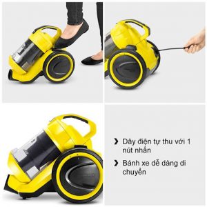 vận hành máy hút bụi karcher vc 3 plus