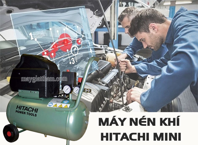 máy nén khí hitachi mini
