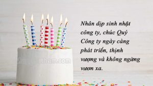 Câu chúc mừng sinh nhật công ty