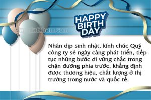 câu chúc mừng sinh nhật công ty
