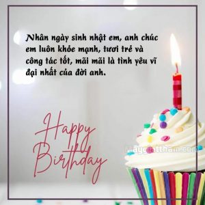 Những lời chúc sinh nhật dành cho người yêu