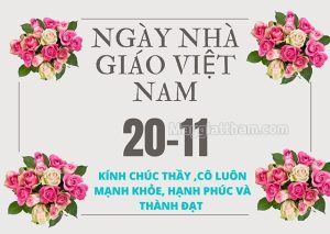 Những lời chúc thầy cô ngày 20 tháng 11