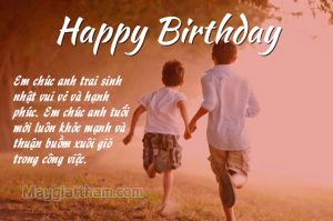 Những lời chúc mừng sinh nhật anh trai 