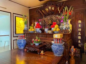 cách trang trí bàn thờ gia tiên