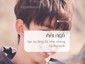 Tóc mái ngố phù hợp với mặt tròn để tóc gì nam