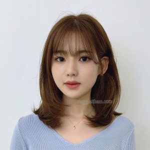 Nàng thật nữ tính với tóc tỉa layer ngắn cho mặt tròn