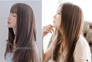 Kiểu tóc layer duỗi thẳng cũng rất trẻ trung, xinh đẹp
